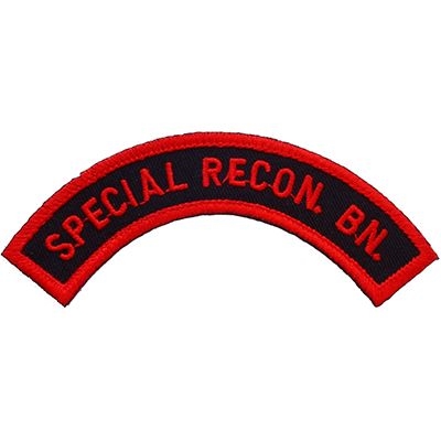 IRON ON SPECIAL RECON BATALLION TAB PATCH