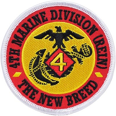 IRON ON USMC 4th DIV REIN PATCHHAT PATCH