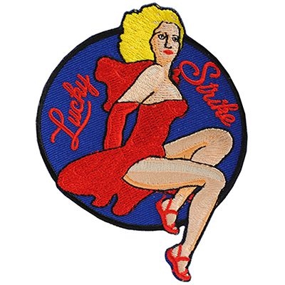 IRON ON NOSE ART LUCKY STRIKE PATCH