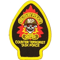 IRON ON MILITARY POLICE SNIPER PATCH