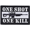 IRON ON ONE SHOT ONE KILL W/GUN PATCH