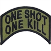 IRON ON ONE SHOT ONE KILL SUBDUED PATCH