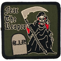 IRON ON FEAR THE REAPER SUBDUED PATCH
