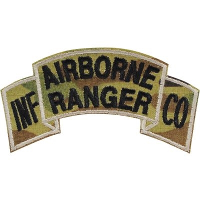 IRON ON OCP AIRBORNE RANGER INF CO PATCH