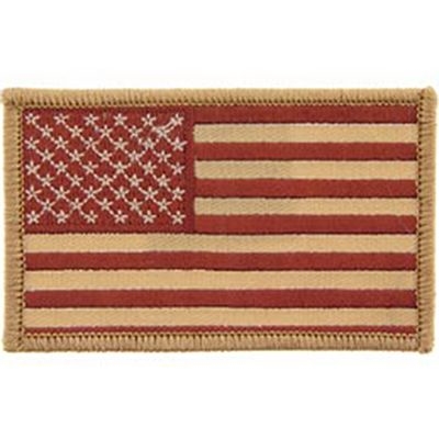IRON ON DESERT AMERICAN FLAG PATCH