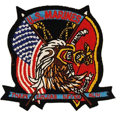 IRON ON EAGLE THESE COLORS NEVER RUN PATCH