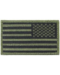 IRON ON AMERICAN FLAG REVERSE SUBDUED PATCH