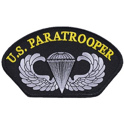 IRON ON ARMY PARATROOPER HAT PATCH