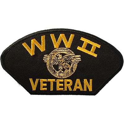 IRON ON WWII VETERAN RUP DUCK HAT PATCH