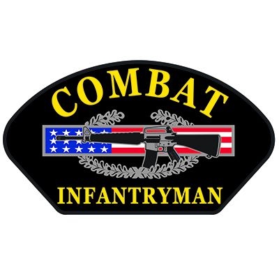 IRON ON COMBAT INFANTRYMAN HAT PATCH
