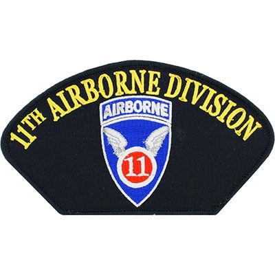 IRON ON 11th AIRBORNE DIV HAT PATCH