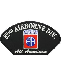 IRON ON 82ND AIRBORNE HAT PATCH