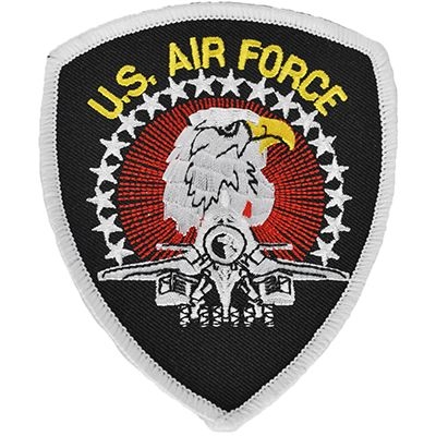 IRON ON USAF EAGLE FIGHTER PATCH