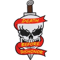 IRON ON DEATH BEFORE DISHONOR PATCH