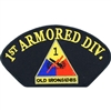 IRON ON 1st ARMORED DIV HAT PATCH