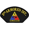 IRON ON 2nd ARMORED DIV HAT PATCH