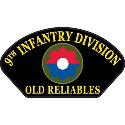 IRON ON 9th INFANTRY DIV HAT PATCH