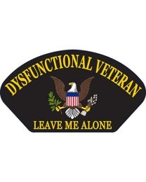 IRON ON DYSFUNCTIONAL VETERAN PATCH