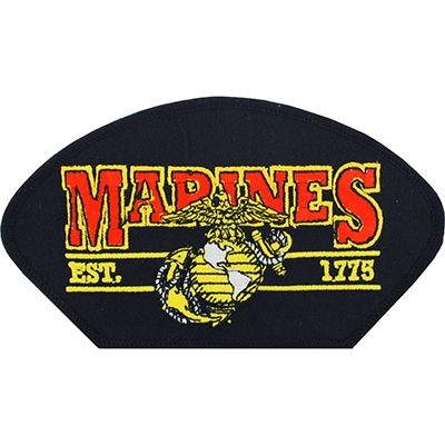 IRON ON MARINES EST. 1775 HAT PATCH
