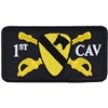 IRON ON 1st CAV RECATANGLE W/SWORDS PATCH