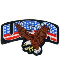 IRON ON USA EAGLE PATCH