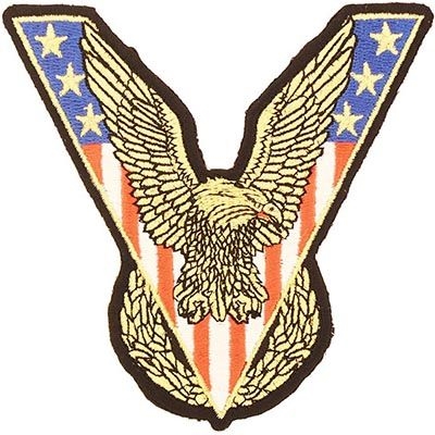 IRON ON USA VICTORY PATCH