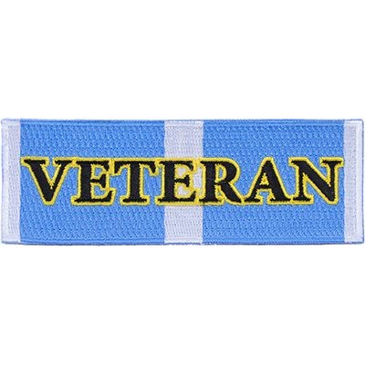 IRON ON KOREA SERVICE RIBBON VETERAN PATCH