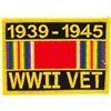 IRON ON WWII VET 1939-1945 PATCH