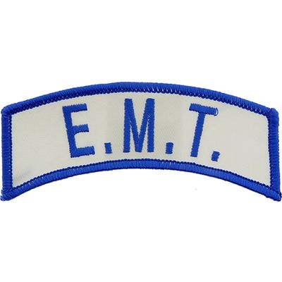 IRON ON EMT TAB PATCH