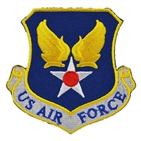 IRON ON AIR FORCE SHIELD PATCH