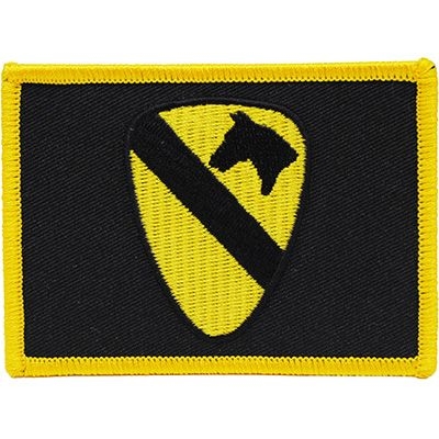 IRON ON 1st CAVALRY RECATANGLE PATCH