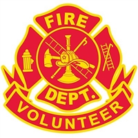 IRON ON VOLUNTEER FIRE DEPT PATCH