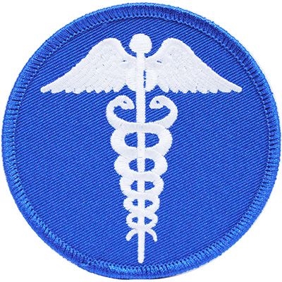 IRON ON SUBDUED MEDIC PATCH