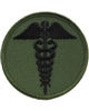 IRON ON MEDIC CADUCEUS PATCH