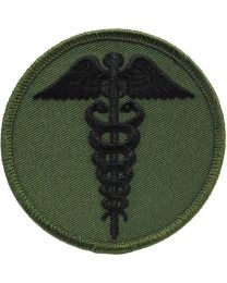 IRON ON MEDIC CADUCEUS PATCH