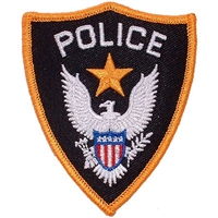 IRON ON POLICE EMBLEM PATCH