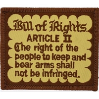 IRON ON BILL OF RIGHTS PATCH