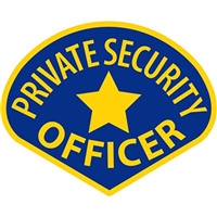 IRON ON PRIVATE SECURITY OFFICER PATCH