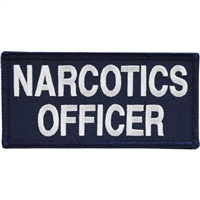 IRON ON NARCOTICS OFFICER TAB PATCH