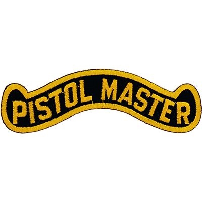 IRON ON PISTOL MASTER PATCH