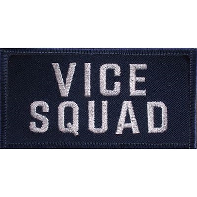 IRON ON VICE SQUAD TAB PATCH