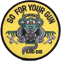 IRON ON GO FOR YOUR GUN PATCH