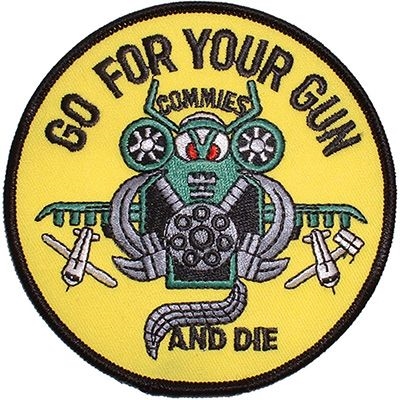 IRON ON GO FOR YOUR GUN PATCH