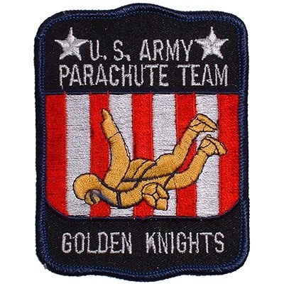 IRON ON ARMY GOLDEN KNIGHTS PARACHUTE TEAM PATCH