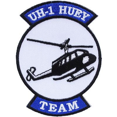 IRON ON UH-1 HUEY TEAM PATCH