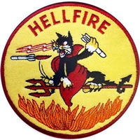 IRON ON USMC HELLFIRE PATCH