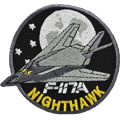 IRON ON USAF 117A NIGHTHAWK PATCH