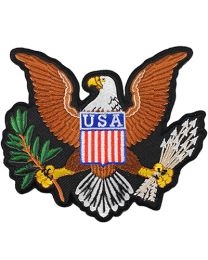 IRON ON USA LG EAGLE LOGO PATCH