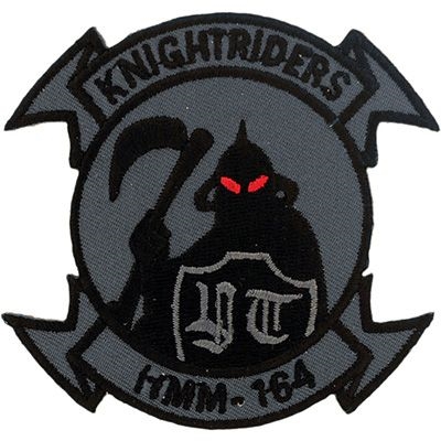 IRON ON USMC KNIGHTRIDERS HMM-164 PATCH