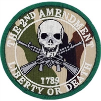 IRON ON CAMO 2ND AMENDMENT PATCH